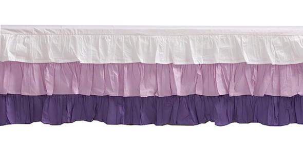 Bacati - Mix N Match Dots 3 Layer Ruffled Crib Skirt (white/ 0 Bacati - Mix N Match Dots 3 Layer Ruffled Crib Skirt (white/ 0