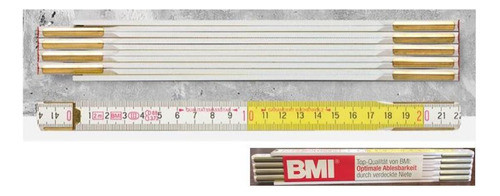 Metro De Madera Bmi Alemania 2 Metros 10 Varillas 9142wg 0