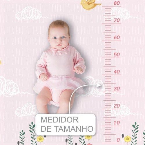Cenario Tapete Mesversário P/ Bebe Girafa De Oculos 1