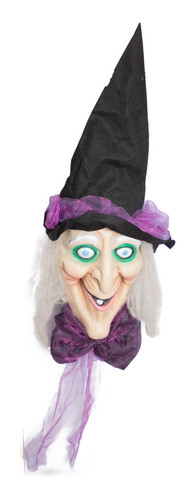 Bruja Grande Decorativa Fiesta Halloween C/luz Y Sonido 0