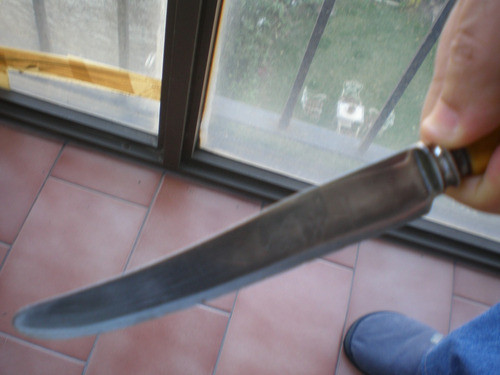 Lucheto Cuchillo Antiguo Garantia Sheffield 1