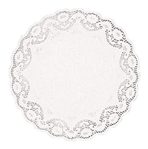 Tapetes Blancos Redondos Amscan | Paquete De 4 | Suministro 0