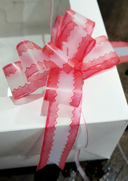 Moños Mágicos Gasa Fantasía. N°50 Rojo --x 50 U - 10 Cm Ø 0