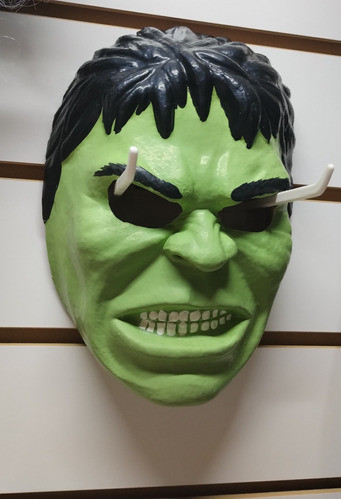 Mascara  Latex Tipo Hulk Hombre Verde Halloween Fiesta 0