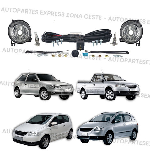Kit Faro Auxiliar Gol 4 Power 2006 2007 2008 2009 2010 2011 1