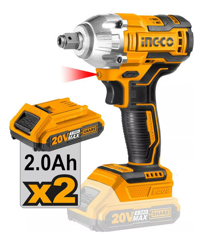 Llave De Impacto Atorn De Impacto 2 En 1 Bateria 20 V P20s 1