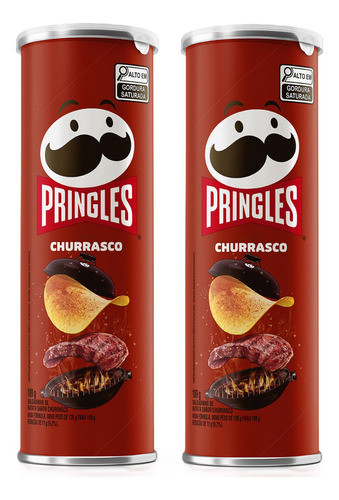 Papas Fritas Churrasco Pringles 109 Grs X 2 Unidades 0