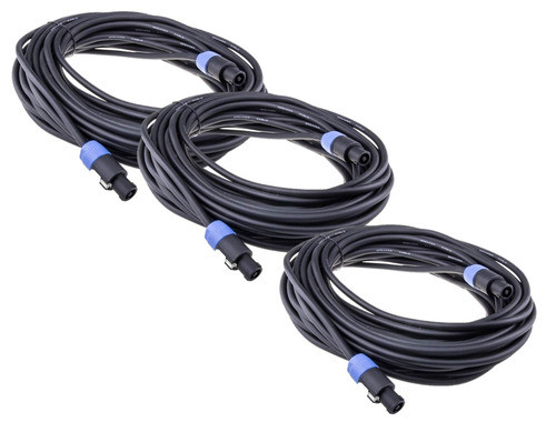 Pack 3 Cable Bafle Speakon Speakon 10mts 2x1,5mm Enio Pre 0