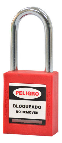 Candado Termoplástico 20x38 Mm Acero Inoxidable Dos Llaves 0