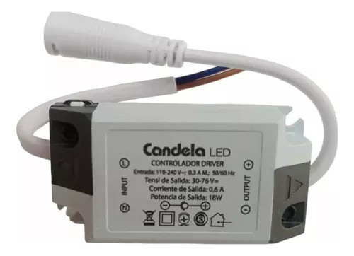 2 Drivers Transformador Para Plafón Led 18w Candela 7273 Cts 0