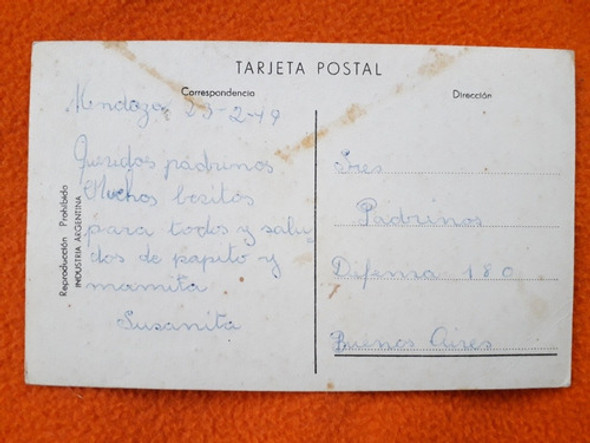 Antigua Postal Club De Regatas De Mendoza 1