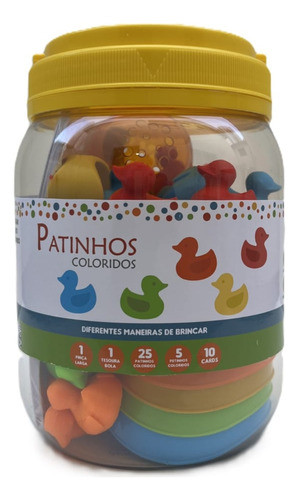 Recurso Educativo Patinhos Coloridos C/ Pinça E Tesoura Bola 1