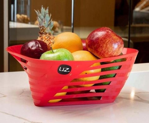 Fruteira De Mesa Slim Vermelho Uz 0