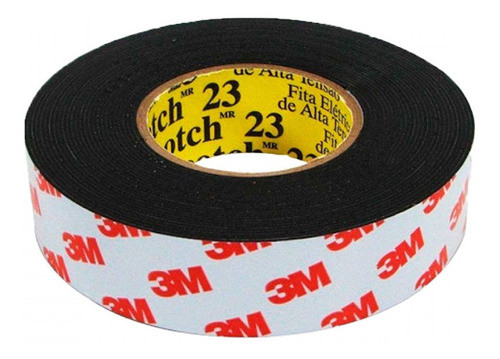 Kit 10 Fitas Isolantes De Auto-fusao 19mmx10m Preta 23br 3m 1