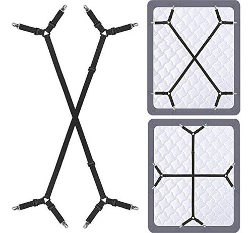 Siaomo Juego De 4 Sujetadores Triangulares Para Sábanas Y Co 0