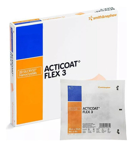 Curativo Acticoat Flex 3 Prata 10x20cm 1un. - Smith & Nephew 0