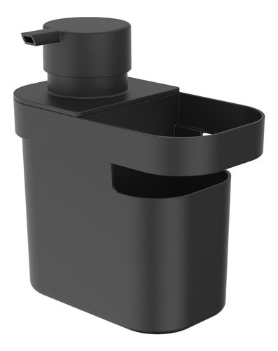 Dispenser De Detergente E Organizador Trium 650ml Preto - Ou 0