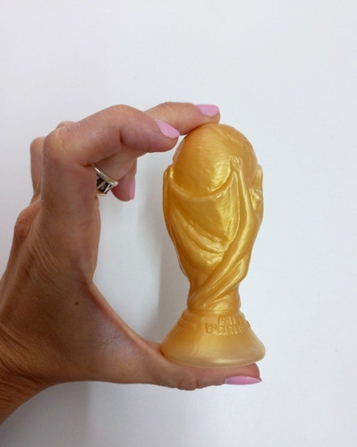 10 Mini Copa Del Mundo Plástico, Souvenir, Adorno Para Torta 1