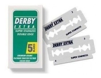 Hojas Afeitar Dobles Derby 50 Unidades Afeitado Barberia 1