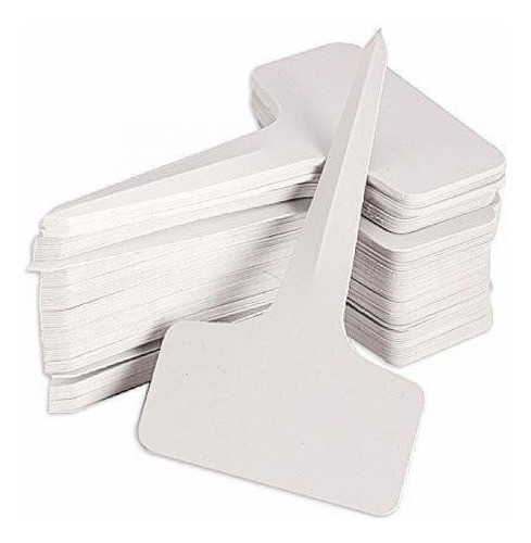 100 Carteles Indicador De Cultivos 6 X 10cm Plastico Blanco 0
