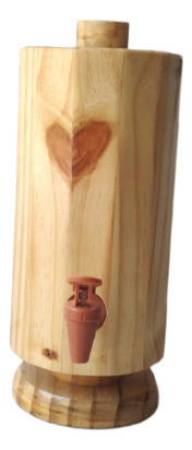 Barril Pingometro Rústico Madeira Tonel De Pinga 900ml 0