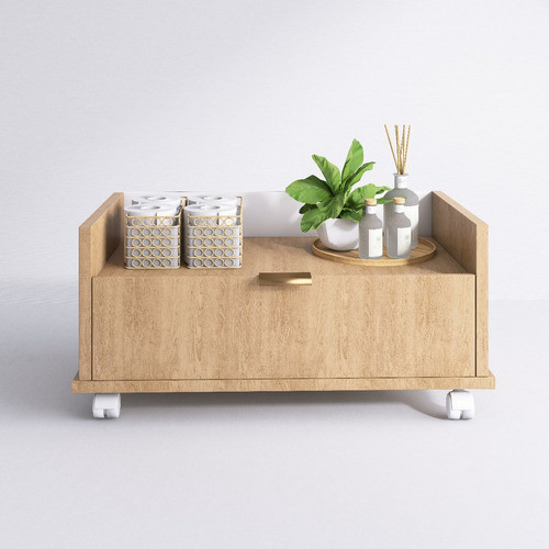 Cômoda Organizadora 1 Gavetas C/rodas C/puxadores Cromados 0