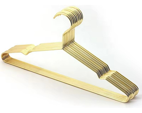 Cabide Metal Ouro Dourado Importado 100 Peças Adulto 0