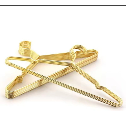 Cabide Metal Ouro Dourado Importado 100 Peças Adulto 1
