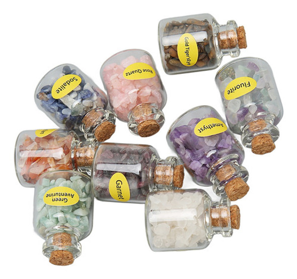 Conjunto De Pedras De Wicca, 9 Peças, Garrafas De Pedras Cur 1