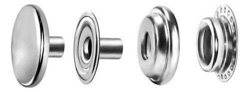 100 Stainless Steel Snap Buttons. 1