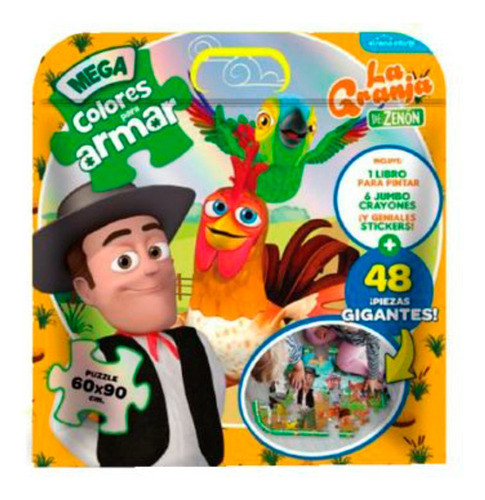 Libro Para Pintar Con Puzzle 48 Piezas La Granja De Zenon 09 0