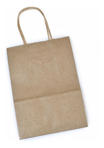 Bolsa De Papel Kraft Con Asa 15x8x21 Cm X20-goldin Papeleria 1