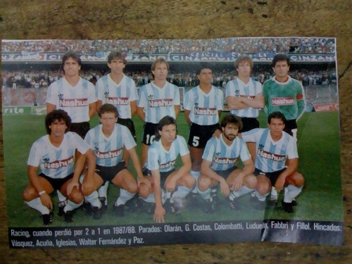 Recorte Racing 1987-88 0