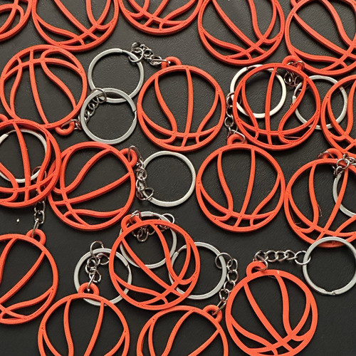 Llaveros Silueta Pelota De Basquet Basketball Pack 10 1