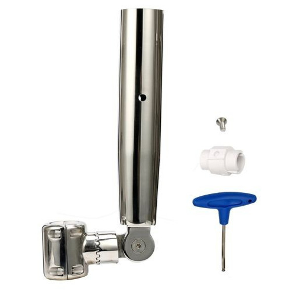 Amarine Hecho Ajustable Acero Inoxidable Caña Soporte Para R 0