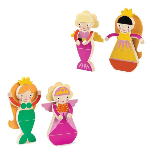 Juego Princesa Sirena Tender Leaf Juguete Magblocs Febo 0
