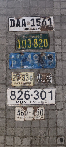 Lote Matriculas Para Decoracion 0