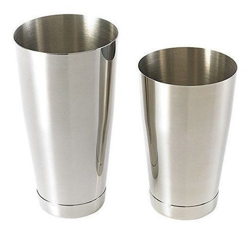 Barfly M37009 Coctelera Shaker Set De Estaño 18 Oz Y 28 Oz 0