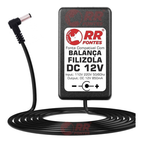 Fonte Para Balança Cs15 Filizola Cs 15 12v 850ma 1