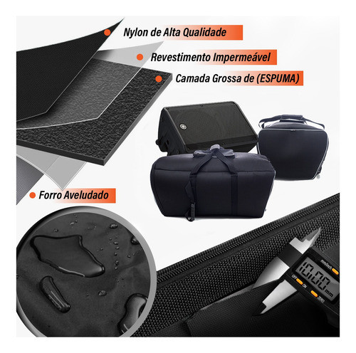 Bolsa Case Para Caixa De Som Yamaha Dbr15 Acolchoada Premium 1