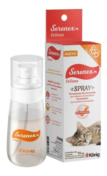 Serenex  Feromonas Spray Felinos  Anti Stress 70 Ml 0