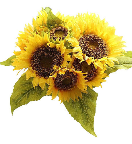 Girasoles De Sinsina Ramo De Flores Artificiales Para Decora 0