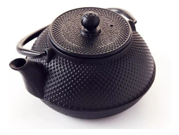 Tetera Pava De Hierro 600cc + Infusor Negra Estilo Japonesa 0