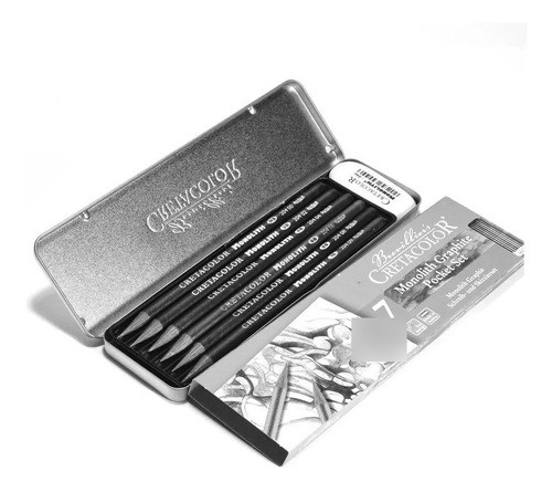 Estojo Kit Para Desenho Monolith Pocket 7 Pecas Cretacolor 0