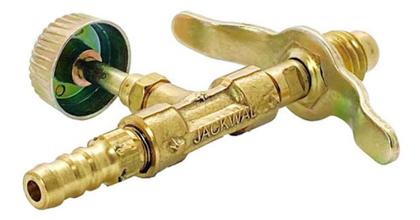 Registro De Gás Manopla 5/16 Bm + Niple Borboleta 0