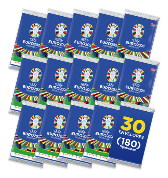 Uefa Euro 2024: Com 30 Envelopes (180 Figurinhas) Oficial 0 Uefa Euro 2024: Com 30 Envelopes (180 Figurinhas) Oficial 0
