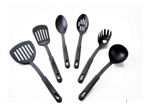 Juego Menage 6 Piezas P/cocina Teflon Cucharon, Espumadera . 0