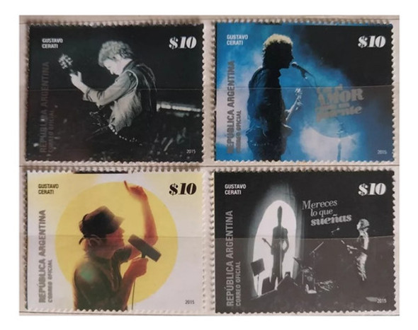 2015 Correo Argentino Estampillas Gustavo Cerati. Mint 0