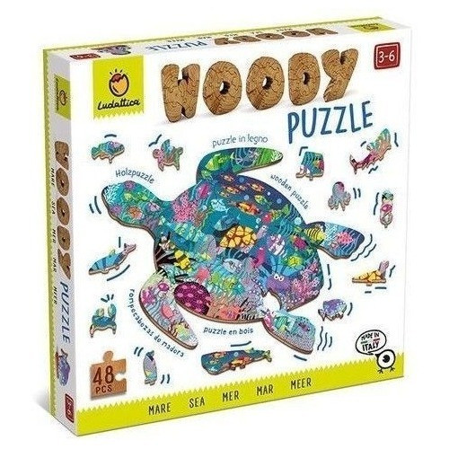 Woody Puzzle Madera Del Mar 48 Piezas - Ludattica 0