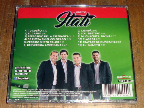 Grupo Itati Bien Autentico Cd Sellado Nuevo Chamame  / Kktus 1